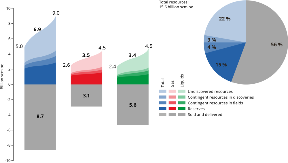 Petroleum resources and uncertainty in the estimates as per 31 Dec. 2024